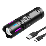 Naujas 600 W didelės galios LED žibintuvėlis įkraunamas žibintuvėlis įmontuotas baterijos blykstės lemputė lauko stovyklavimo žibintas Žvejybos medžioklės žibintuvėlis