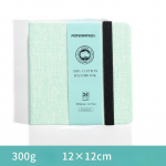 100% medvilnė kvadratinė akvarelinė popierinė knyga 12cmx12cm(4,7x4,7 colio )24 Lak&scaron;tai 300g (140 svarų) Meno pie&scaron;imo popieriaus eskizų knygelė 12cmx12cm