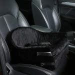 Naujas patogus, plaunamas &scaron;uns automobilio sėdynės užvalkalas ir saugus katės ne&scaron;iojimo krep&scaron;ys kelionėms - &scaron;unų guoliai, pagalvėlė pridedama 50x40x32cm juoda