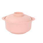 Kviečių &scaron;iaudų plastikas Greitas kūrybinis kvietinių makaronų dubenėlio dangtelis salotos nuo kar&scaron;tos sriubos maisto dubenys Daugkartinio naudojimo vienspalvių talpyklų rinkinys