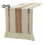 &Scaron;ventinis stalo takelis, austas audinys, boho stiliaus, su kutais, kontrastingos spalvos, pintas, atsparus dėmėms, daugkartinio naudojimo, stalo apsauga, dekoracija, i&scaron;kilmingas banketinis stalas 120 cm 4