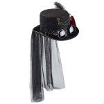 Juodi gotikiniai Helovino kostiumai Steampunk akiniai, D stilius &scaron;alta juoda spalva