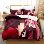 3D spausdinimas Anime Seraph of the end Patalynės komplektas Berniukams Mergaitėms Viengulis Karalienės Karali&scaron;ko dydžio Antklodės užvalkalas Pagalvės užvalkalas Lova berniukams Suaugusiesiems 135x200cm 2pcs