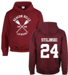 &bdquo;Beacon Hills Lacrosse&ldquo; džemperis paaugliui McCall Stilinski Lahey Unisex megztinis L raudona