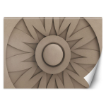 Tapetai Abstract 3D Rozetė 100x70 smėlis