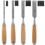 4vnt medžio kaltų rinkinys Sharp chromo-vanadium plieno medžio drožybos kaltai Ergonomi&scaron;ki medžio drožybos įrankiai dailidės darbams medžio apdirbimui