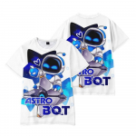 7 spalvos Astro Bot Moteri&scaron;ki Vyri&scaron;ki mar&scaron;kinėliai Grafiniai mar&scaron;kinėliai Anime marginti O formos i&scaron;kirpte Negabaritiniai trumpomis rankovėmis Madingi Vyri&scaron;ki drabužiai Gatvės drabužiai XS balta