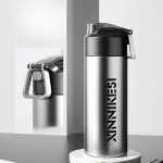 Didelės talpos termosinis puodelis vyrams, skirtas studentams, sportinis vandens puodelis 600ml dramblio kaulas