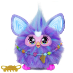 &bdquo;Hasbro Furby Purple Purple&ldquo; interaktyvus žaislas berniukams ir mergaitėms, skirtas kalėdinėms dovanoms, tiekiamas su 15 madingų &bdquo;Animatronic&ldquo; elektrinių kim&scaron;tų žaislų vaikams F6743 violetinė