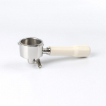 51 mm Portafilter 3 ausys su dvigubu snapeliu, suderinamas su Delonghi Dedica EC680/EC685/EC785/EC820/EC850/EC860-ABS rankena balta