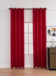 1 vnt. 80% užtemdantis užuolaida miegamajam, svetainei, labai užtemdanti užuolaida, užuolaidos langams 100x130cm&Grommet Top raudona