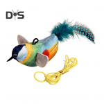 Chirping Bird Cat žaislas, interaktyvus modeliavimas, elektrinis pauk&scaron;čių prisilietimas, aktyvuojamas pliu&scaron;inis pauk&scaron;čių katės erzintuvas, skirtas kambarinėms katėms ir &scaron;unims B