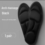 Patogūs sportiniai vidpadžiai: 5D masažas, prakaitą sugeriantis, dezodoruojantis, storas ir &scaron;iltas žiemai. 5D Sports Insole, Size 37/38 juoda