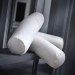 Traversins - PROMO LINGE - Polyester - 160 x 21 cm - Blanc