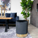 House Nordic Pouf Myla Noir