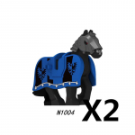 MOC Viduramžių Raudonojo Liūto Juodojo Erelio Pilies Kareivis Riteris Arklys Kalnas Konstruktorius Karinė Figūra Liemenė &Scaron;arvai Vėliava Žaislas Dovana B036