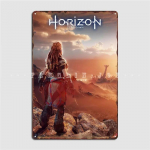 Horizon Zero Dawn Metalinė Plakato Plok&scaron;telė Pub Retro Plok&scaron;telės Pub Garažas Skardinis ženklas Plakatas 20x30cm