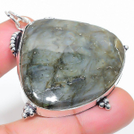 Labradorite Handmade 925 Sterling Silver Jewelry Pendant 2.21 y5c59