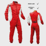 F1 visureigis vientisas vandeniui atsparus lenktyninis kostiumas suaugusiems ir vaikams Red