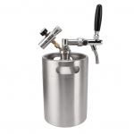 Mini Alaus Statinaitė Growler 5L Nerūdijančio Plieno Ne&scaron;iojama Slėginė Namų Pilstymo Sistema su 60PSI L