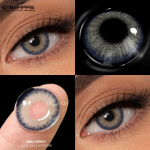 EYESHARE WUSU Lentes De Contacto De Colores Para Los Ojos 1 Par De Chocolate Natural Maquillaje De Cosm&eacute;ticos De Belleza Anual