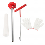 Greito keitimo padangų ventilių įrankių rinkinys Padangų ventilių kotų &scaron;erdelių keitimo įrankių rinkinys automobiliams, keturračiams remontuoti Padangų ventilių keitimo įrankis A raudona