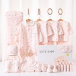 Naujagimio dovanų dėžutė: Grynos medvilnės pavasario ir rudens drabužių komplektas berniukams ir mergaitėms Newborn Window Gift Box