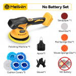 MELLWIN 150mm Akumuliatorinis Elektrinis Automobilio Poliruoklis 8 Padėčių Automobilio Poliravimas Va&scaron;kavimas &Scaron;lifavimas Elektrinis Įrankis Tinka Makita 21V 18V Akumuliatoriui Without Battery