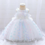 Vaikams Mergaitėms Suknelė Vasaros Gimtadienio &Scaron;ventė Vestuvinė Suknelė Vaikams Eleganti&scaron;kos Princesės Vakarinės Suknelės Mergaitėms Mielos 80cm balta