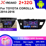 Toyota Corolla Ralink 2013 2014 2015 2016 automobiliui automagnetola Carplay 2Din Android Stereo Multimedijos Vaizdo Grotuvas Navigacija GPS 4 core 2GB+32GB CP