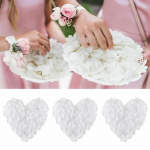 5 * 5CM Wedding Rose Simulated Petals, Fake Petals Wedding and celebration Hand-sprinkled Flowers Suitable for Romantic Venues gryna balta spalva