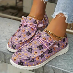 Moteri&scaron;ki plok&scaron;čiapadžiai Helovino ra&scaron;to loferiai laisvalaikio batai 2024 dizainerio nauji sportiniai lengvi bėgimo bateliai sportbačiai tendencija moterims zapatilla 43 violetinė