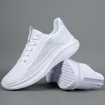 Moteri&scaron;ki retro paprasti kasdieniai sportiniai batai vientisos spalvos storu padu mink&scaron;tu padu lengvi kelioniniai lauko kvėpuojantys tinklelio flywoven batai 35