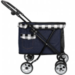 Ne&scaron;iojamas sulankstomas naminių gyvūnėlių vežimėlis, skirtas &scaron;unų Teddy Shiba Inu Cat naudojimui lauke