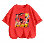 2025 MINISO Vasara 4-14 Vaikai Dragon Ball Z Mar&scaron;kinėliai Son Goku Anime Paauglių Drabužiai Mada Laisvalaikio Mar&scaron;kinėliai Berniukų Drabužiai Mergaičių Kawaii Vaikų Vir&scaron;ūnės 140