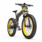 LANKELEISI XT750 Plus 26&Prime; Storapadis Elektrinis Kalnų Dviratis 1000W 48V 14.5Ah geltona