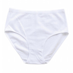 Auk&scaron;to liemens medvilninės moteri&scaron;kos kelnaitės - Kvėpuojančios didesnio dydžio pilvą kontroliuojančios kelnaitės S (Waist 29cm) balta