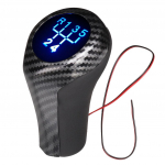 5/6 greičio LED anglies pluo&scaron;to pavarų perjungimo rankenėlė su LED foniniu ap&scaron;vietimu ABS perjungimo svirties rankenos svirtis, skirta BMW E46 E90 E91 E92 X1 X3 X5 5 speed