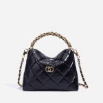 Romboidinė rankinė, mink&scaron;tos odos grandinėlė su susukimu, rankinė, peties-crossbody moteri&scaron;ka rankinė. juoda