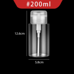 120/150/180 ml nagų papildomos buteliai tu&scaron;ti spaudžiamo pompos dozatoriai nagų dailės lako valiklis valiklis makiažo buteliukas manikiūro įrankis 200ml