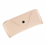 1 vnt patvarus odinis akinių dėklas Saulės akinių vienspalvis mai&scaron;elis mai&scaron;elis akinių dėžutė smėlis