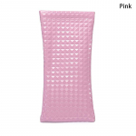 Candy Color Pu odinis saulės akinių krep&scaron;ys moterims vyri&scaron;kų akinių dėklas Piniginės laikymo dėklai Ne&scaron;iojami vandeniui atsparūs akinių laikymo krep&scaron;iai rožinė