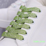 Spalvingi putojantys plok&scaron;ti batų rai&scaron;teliai sportiniams bėgimo sportbačiams Batai Batų rai&scaron;teliai Blizgantys batų rai&scaron;teliai 1 cm pločio batų rai&scaron;teliai 1 pora 100cm