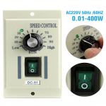 0-400W Greičio reguliatorius 50Hz AC 220V į DC 180V Rankenėlė