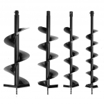 Juoda 120/150/200/250mm 80cm Vieno a&scaron;mens sraigtinis grąžtas Grąžtas Sodo sodinimo Žemės Benzininis Stulpo duobių kasimo įrankis Elektrinių įrankių priedai 12cm