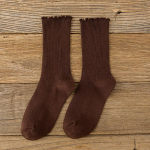 Tvirtas trikotažas iki blauzdos ilgio kojinės Patogios medvilninės rudeninės kojinės Moteri&scaron;kos kojinės