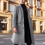 Britų stiliaus ilgas vilnos paltas vyrų žieminis vyri&scaron;kas ka&scaron;myro paltas Slim Fit, ypač ilgas paltas nuo vėjo XXXL