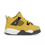Air Jordan 4 Retro TD Lightning 2021 Kūdikių sportbačiai Geltoni Turas-geltoni Daugiaspalviai BQ7670-700 23.5