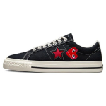 Comme des Gar&ccedil;ons Play x Converse One Star Juodi Balti Unisex Kedai Raudoni A01791C 35