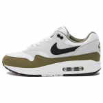 Nike Air Max 1 Medium Olive Vyri&scaron;ki sportbačiai Balti Juodi Pure-Platinum FD9082-102 42